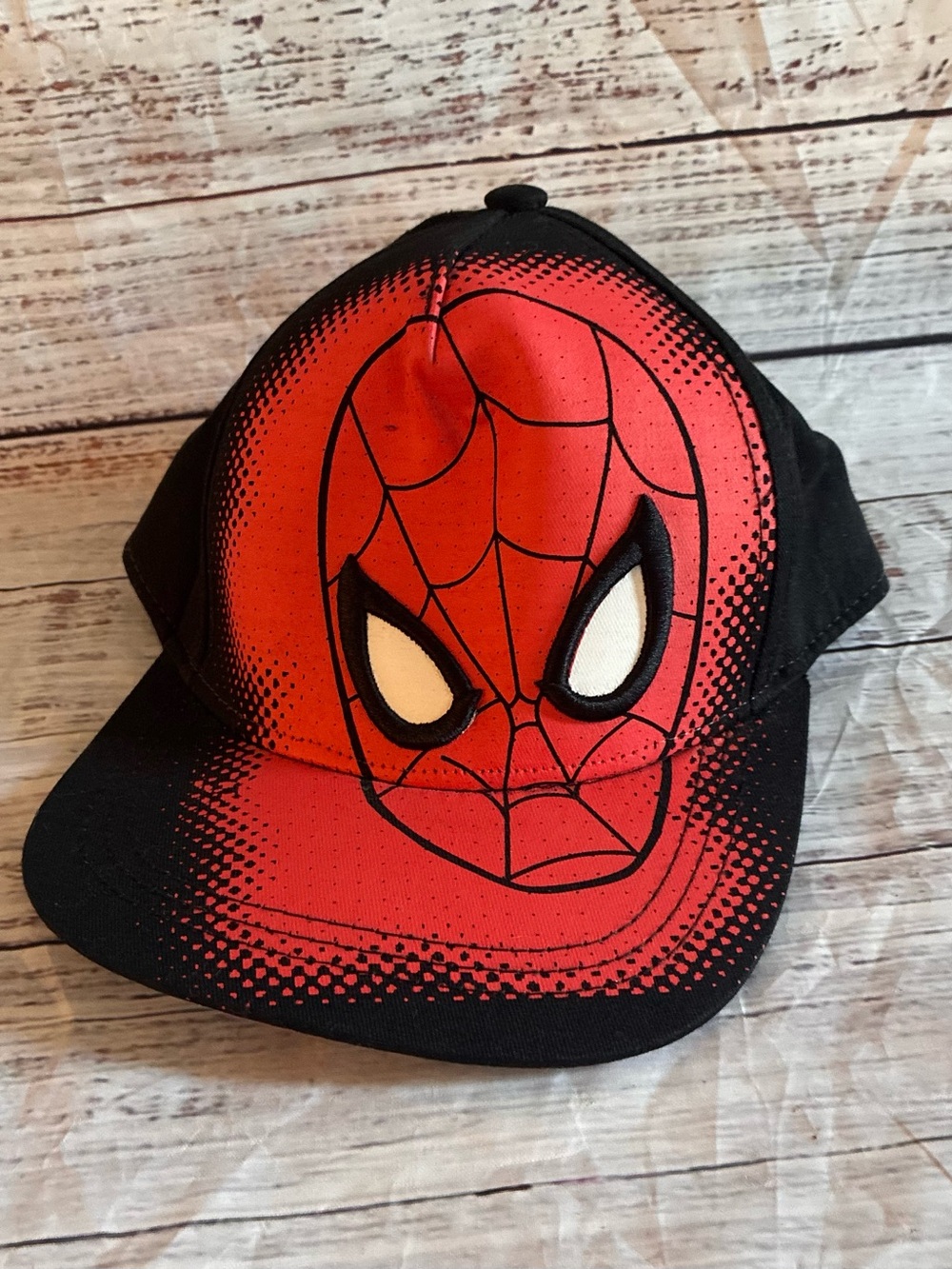 Marvel Kids Red and Black Spider Mask Cap - Spiderhero Costume Hat Size 8